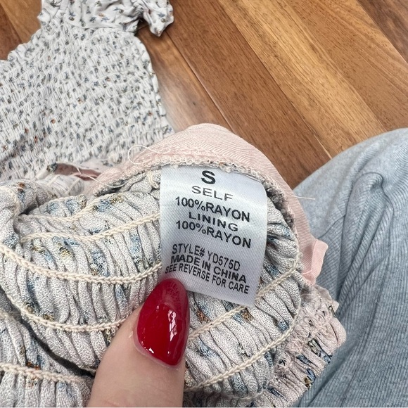 Floral Bustier Mini Dress | Pink | S | New with tags - Picture 9 of 12